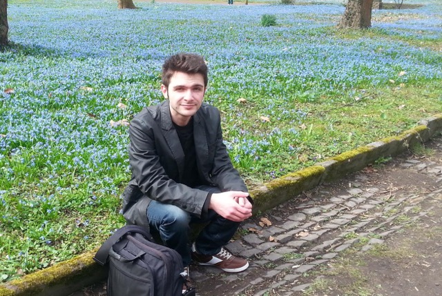 Alexander Fufaev at the cemetery in Hannover, 2016