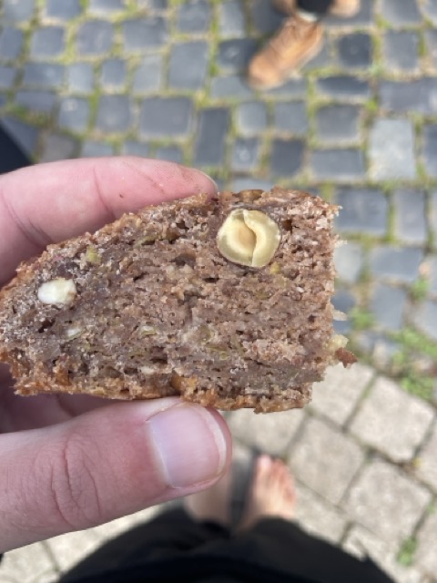 Coffee and cake after the litter collection initiative