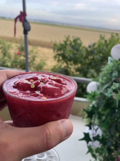 Selbstgemachter veganer Smoothie