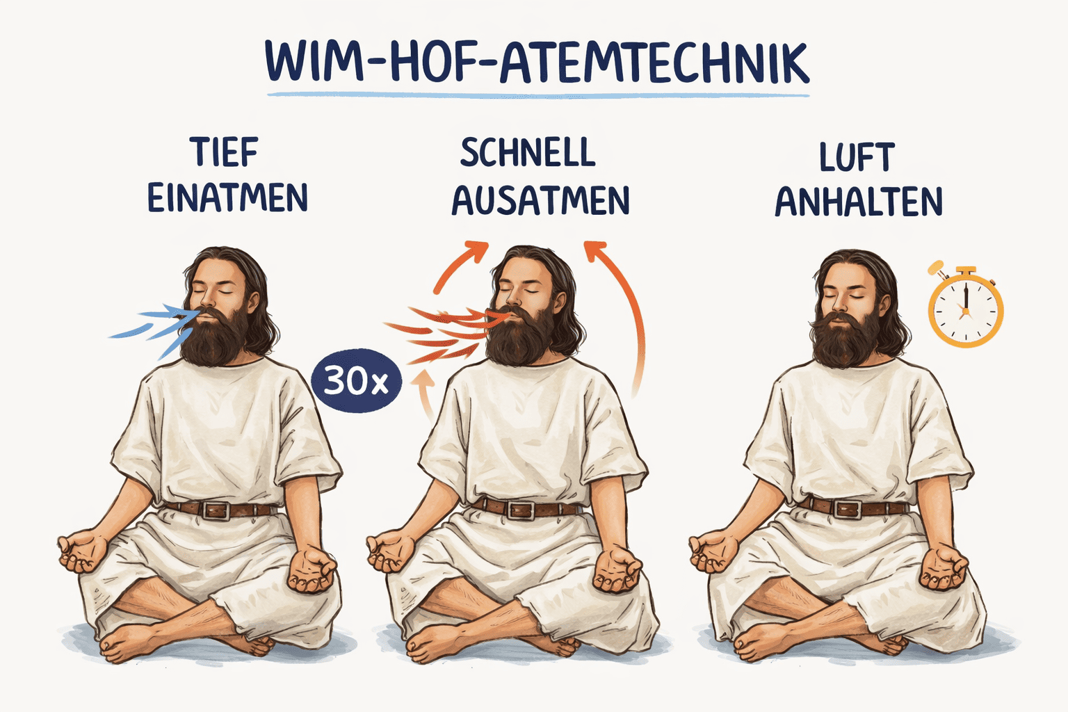 Wim Hof: Atmen und kalt duschen