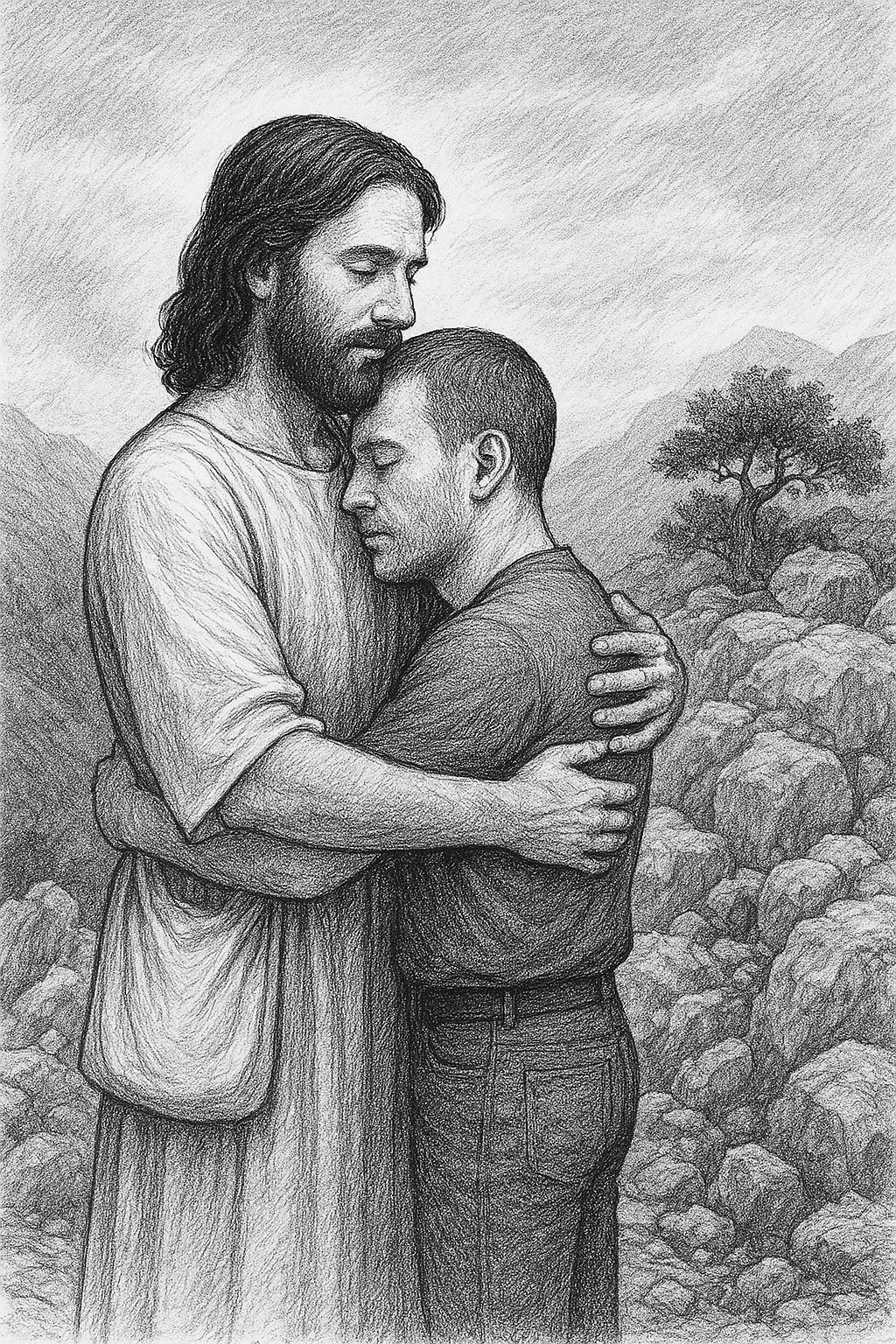 Zwei Männer lieben sich biblisch