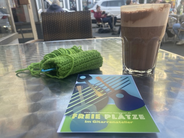 Häkeln im Café