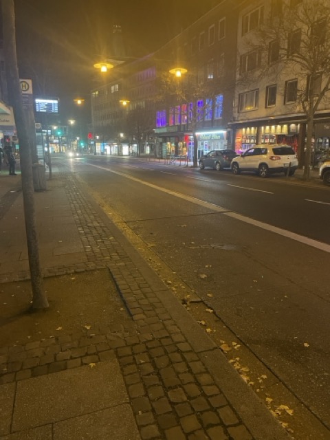 Schuhstraße in Hildesheim at night